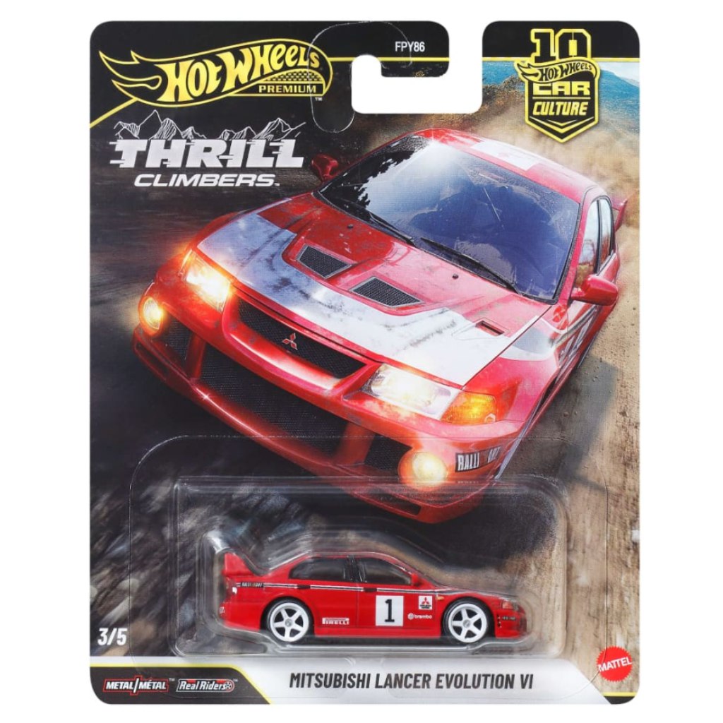 imagen de Hot Wheels Premium: Cool-tura Mitsubishi Lancer Evolution VI coche en miniatura 1/64 - Mattel 1