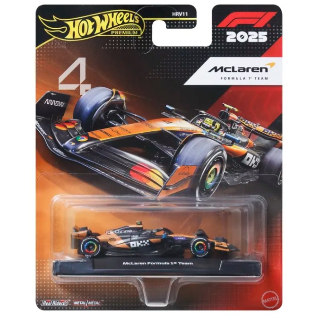 imagen de Hot Wheels Premium: McLaren equipo de Fórmula 1 No.:4 coche pequeño 1/64 - Mattel 1