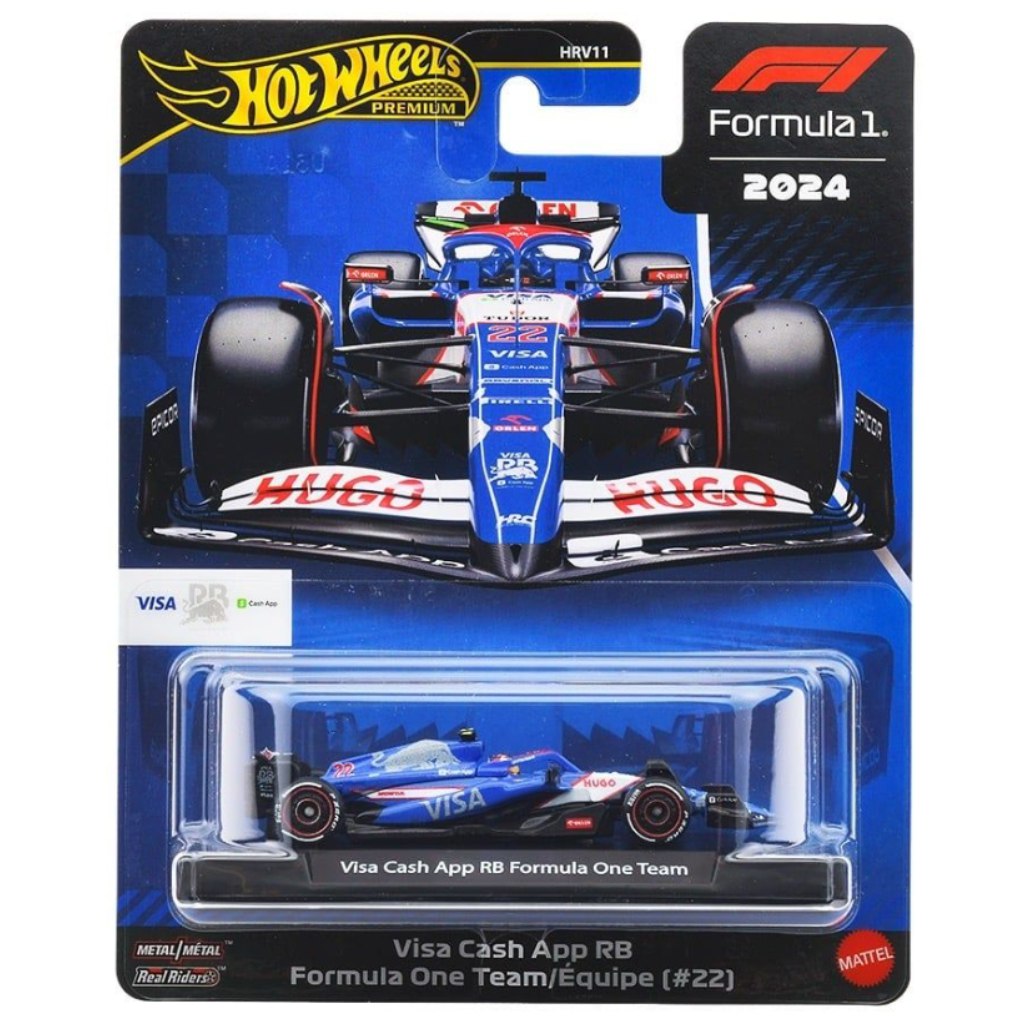 imagen de Hot Wheels Premium: Visa Cash App RB Fórmula 1 No. 22 cochecito 1/64 – Mattel 1