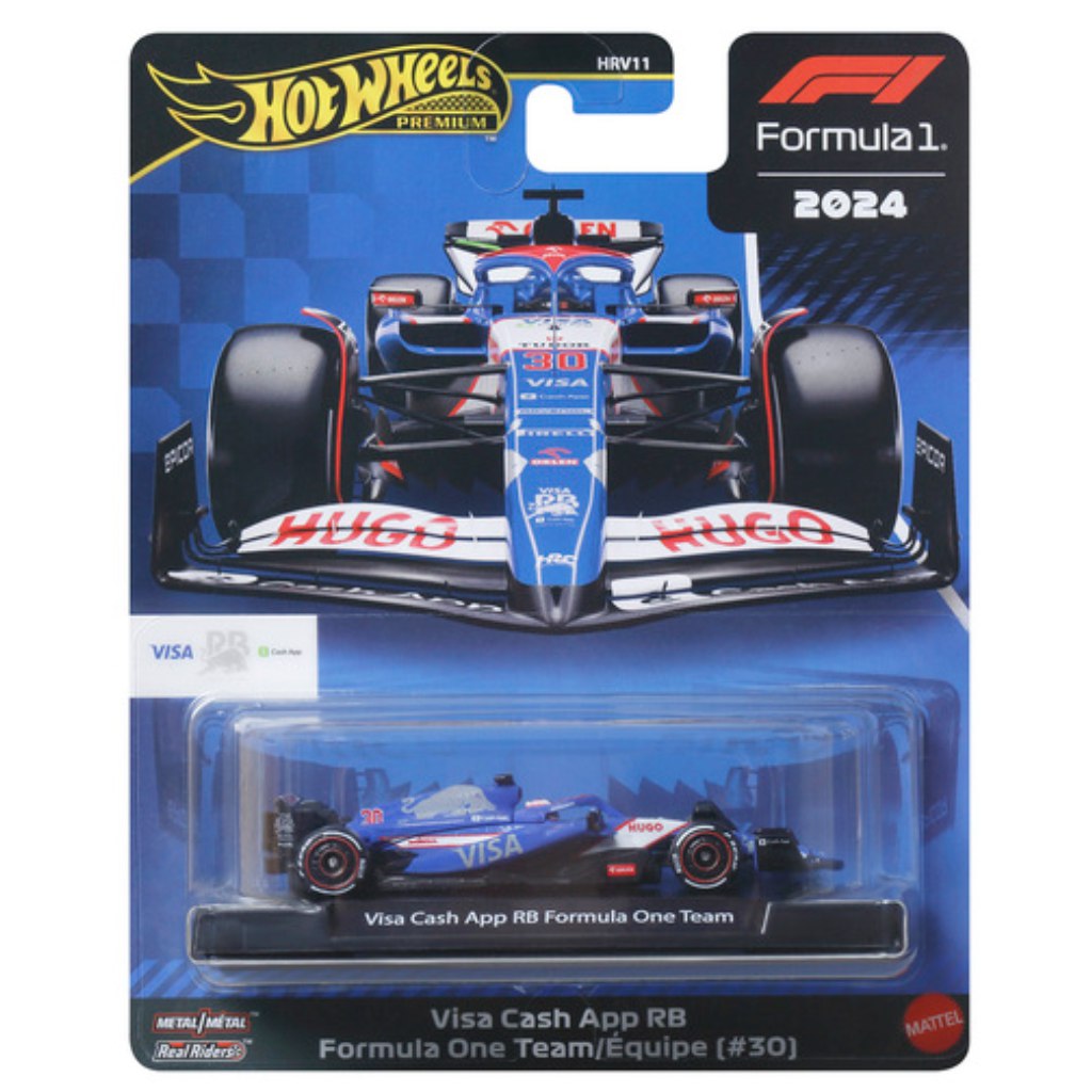 imagen de Hot Wheels Premium: Visa Cash App RB Fórmula 1 No.:30 coche en miniatura 1/64 - Mattel 1