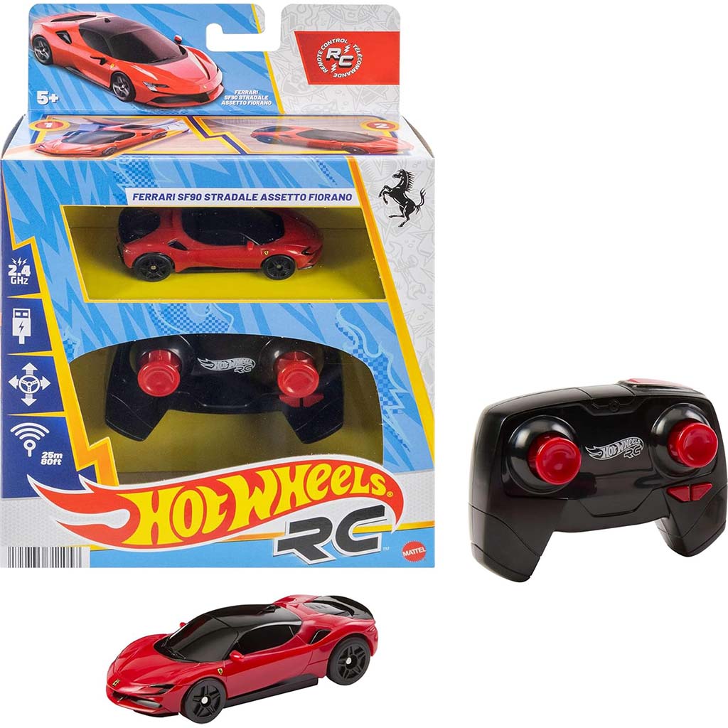 imagen de Hot Wheels: RC Ferrari coche teledirigido 1/64 - Mattel 1