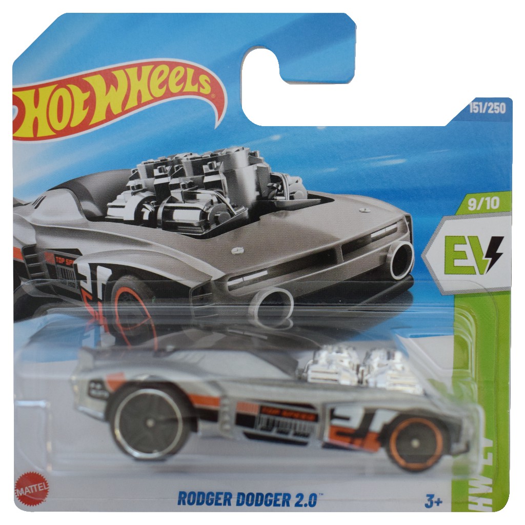 imagen de Hot Wheels: Rodger Dodger 2.0 coche gris 1/64 - Mattel 1