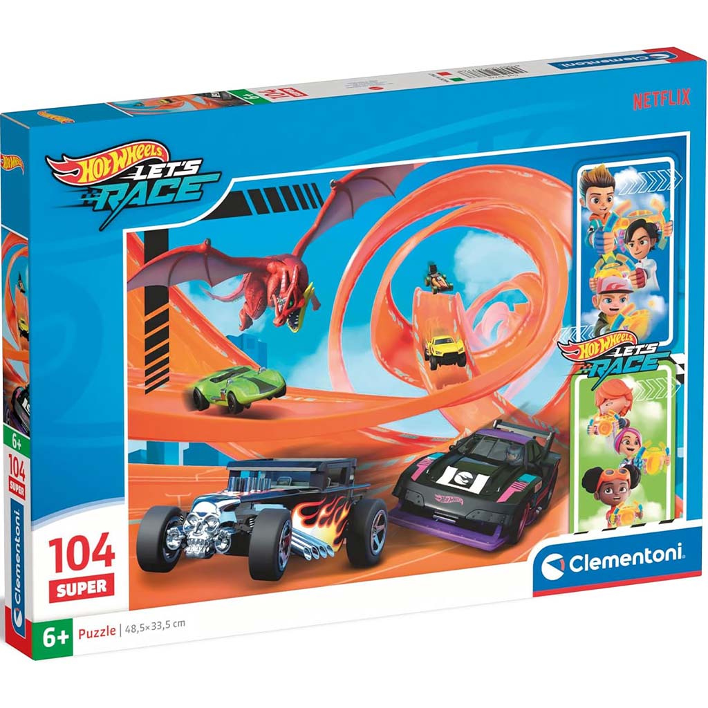 imagen de Hot Wheels rompecabezas de 104 piezas - Clementoni 1