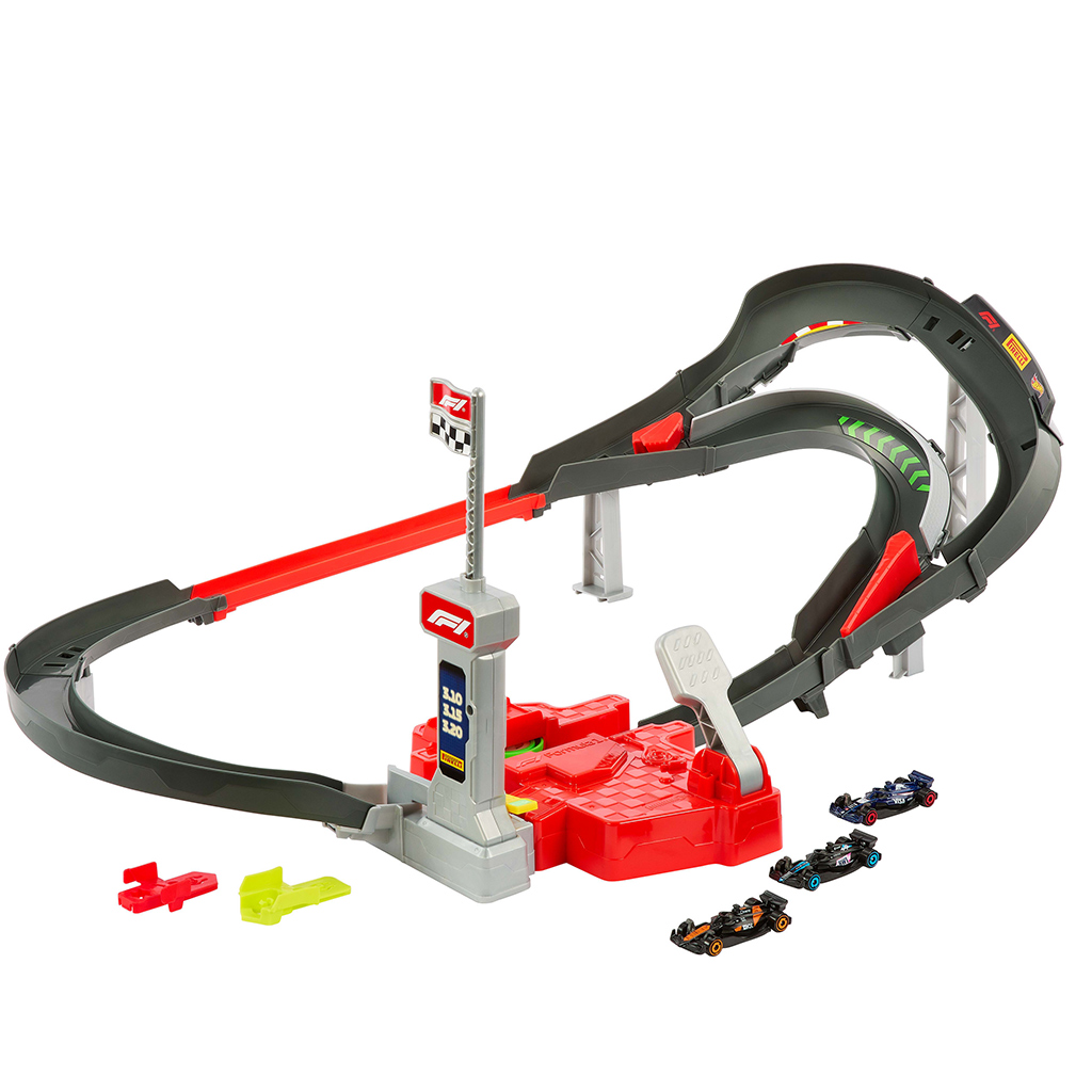 imagen de Hot Wheels: Set de pista de carrera de Fórmula 1 Sprint - Mattel 2