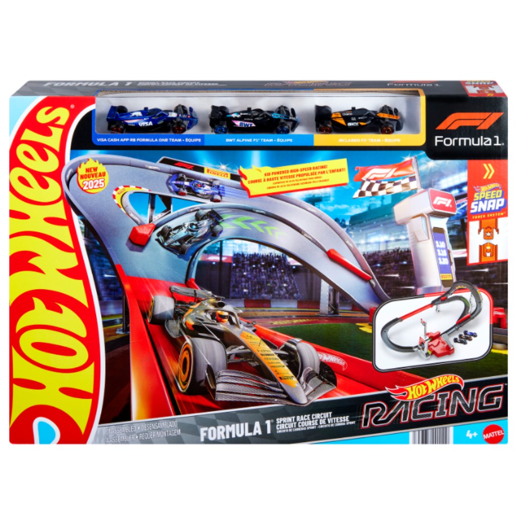 imagen de Hot Wheels: Set de pista de carrera de Fórmula 1 Sprint - Mattel 1