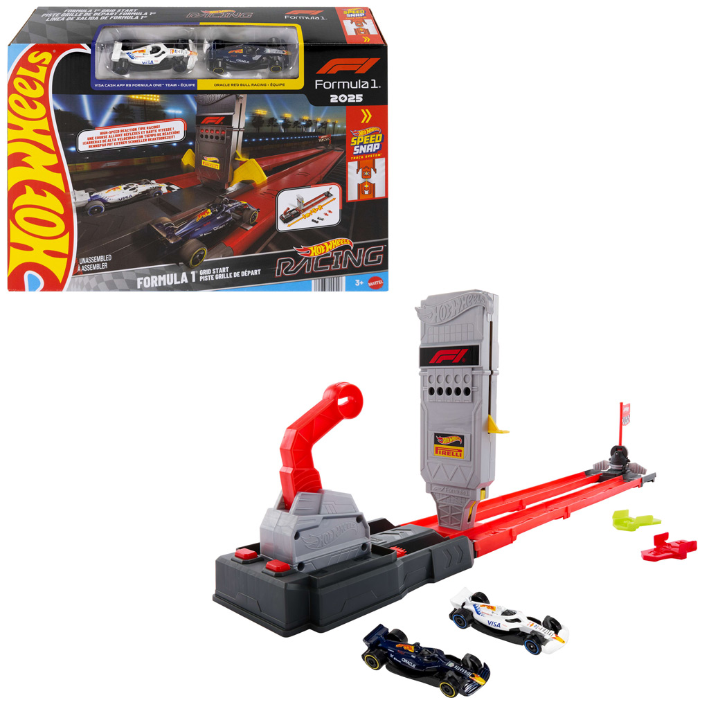 imagen de Hot Wheels: Set de pista de salida en parrilla de Fórmula 1 - Mattel 1