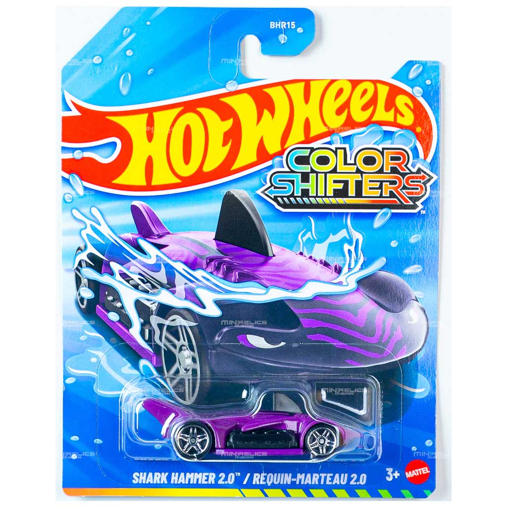 imagen de Hot Wheels: Shark Hammer 2.0 coche pequeño de cambio de color 1/64 - Mattel 1