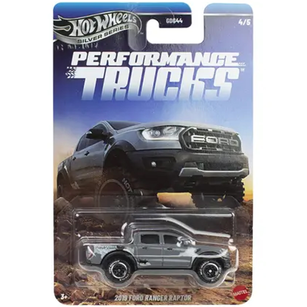 imagen de Hot Wheels Silver Series: 2019 Ford Ranger Raptor coche en miniatura 1/64 - Mattel 1