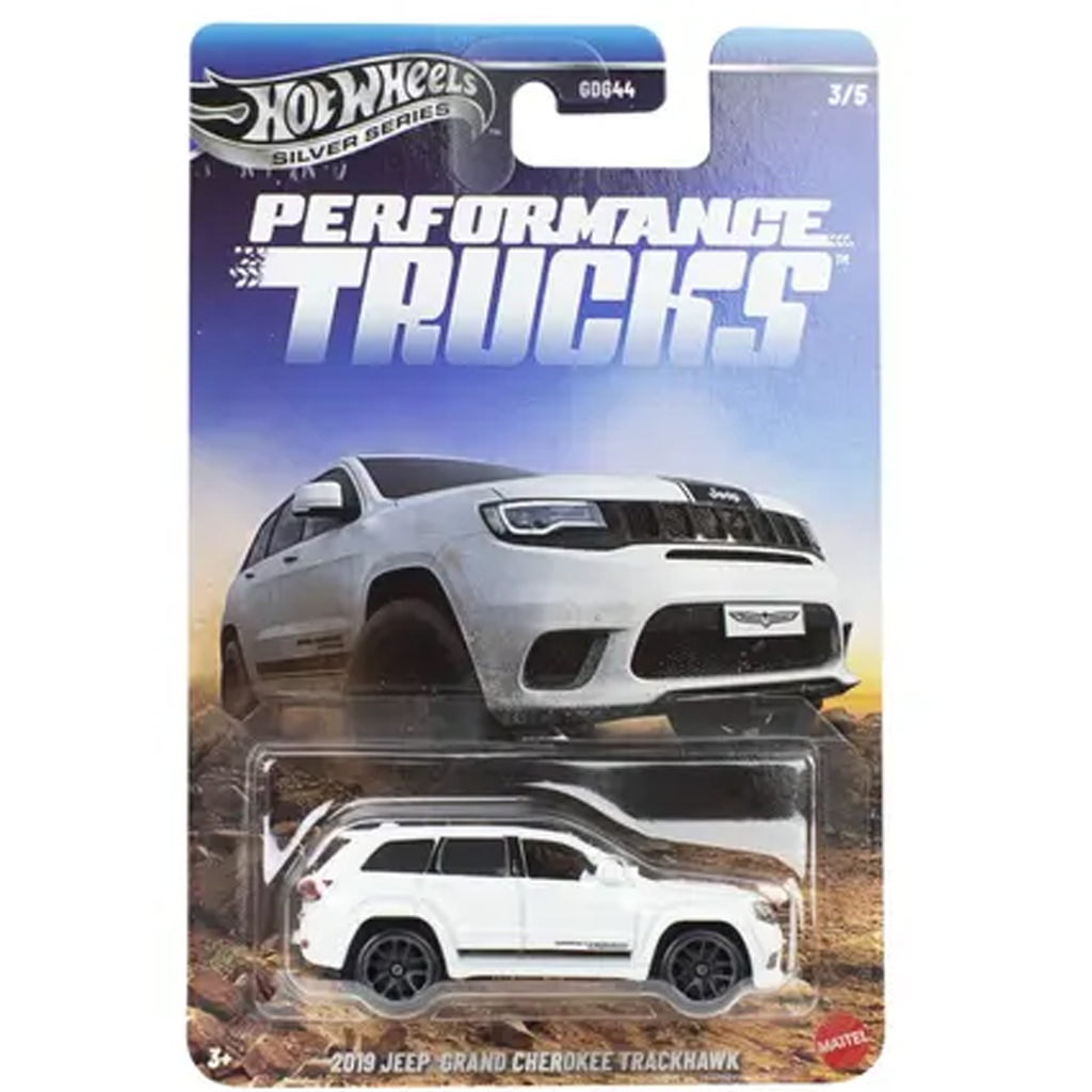 imagen de Hot Wheels Silver Series: 2019 Jeep Grand Cherokee Trackhawk coche pequeño 1/64 - Mattel 1