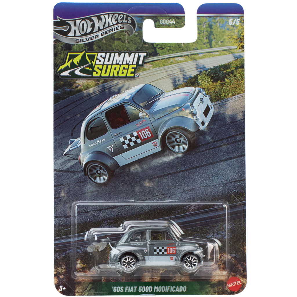 imagen de Hot Wheels Silver Series: '60S Fiat 500D Modificado cochecito 1/64 - Mattel 1