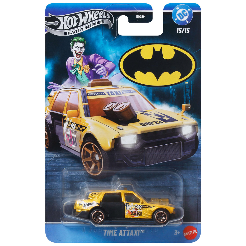 imagen de Hot Wheels Silver Series: Batman Time Attaxi coche en miniatura 1/64 - Mattel 1