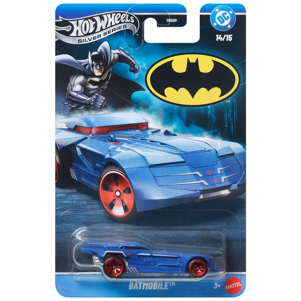 imagen de Hot Wheels Silver Series: Batmobile coche en miniatura 1/64 - Mattel 1