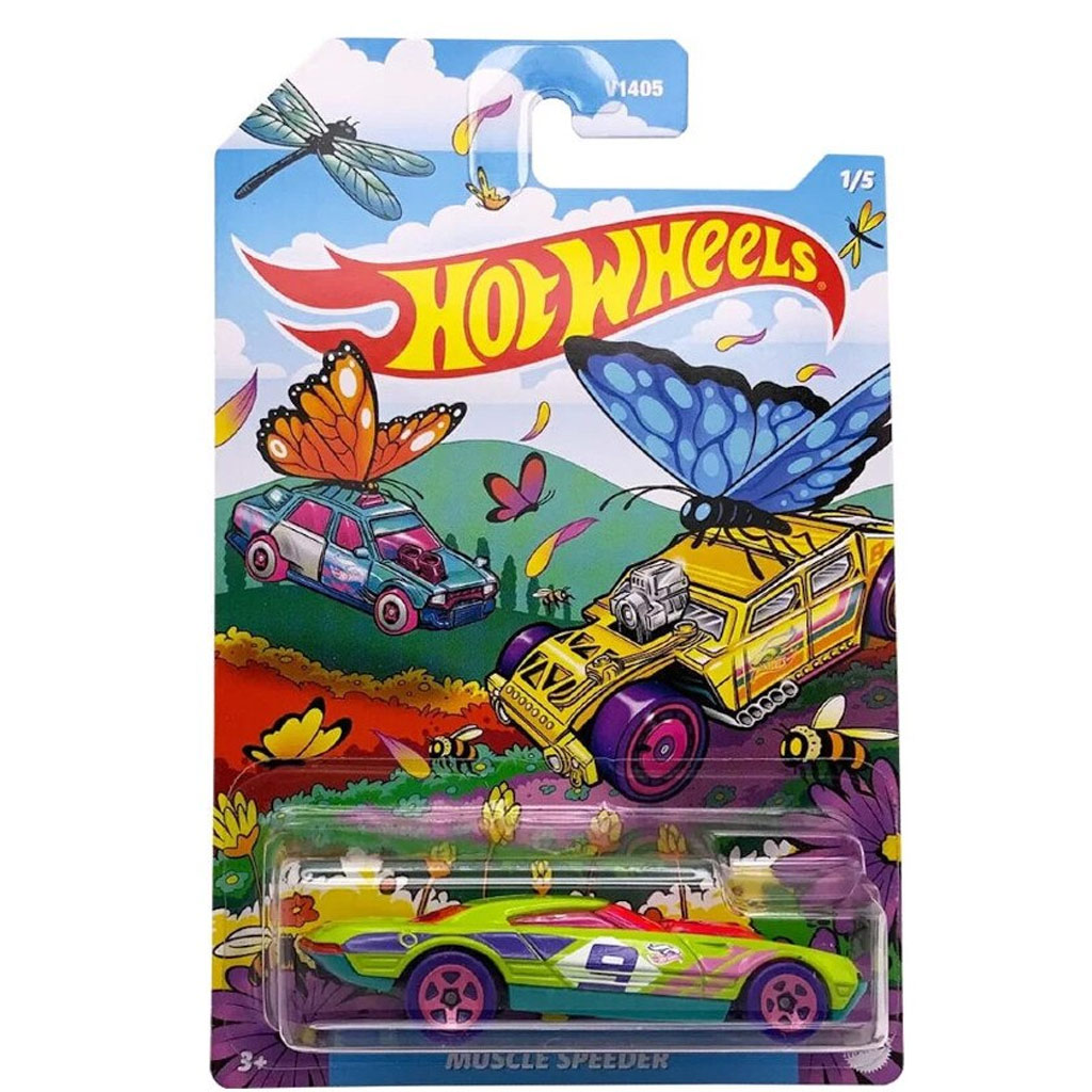 imagen de Hot Wheels Spring Series: Muscle Speeder coche pequeño 1/64 - Mattel 1