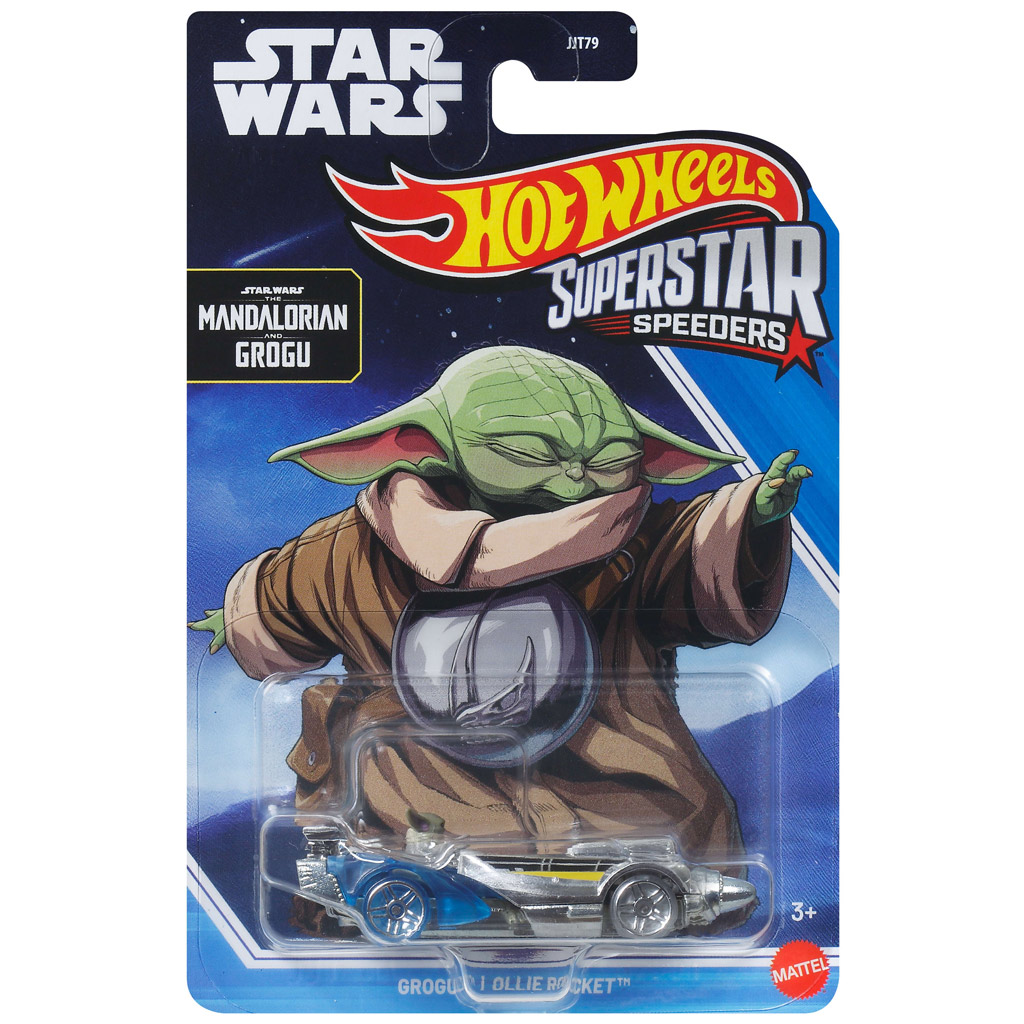 imagen de Hot Wheels: Superstar Speeders Star Wars Grogu Ollie Rocket cochecito 1/64 - Mattel 1