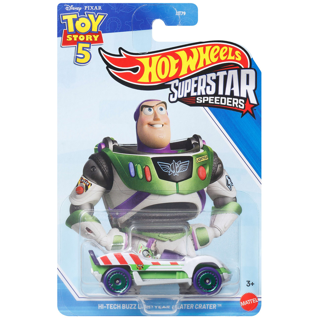 imagen de Hot Wheels: Superstar Speeders Toy Story 5 Hi-Tech Buzz Lightyear coche pequeño 1/64 - Mattel 1