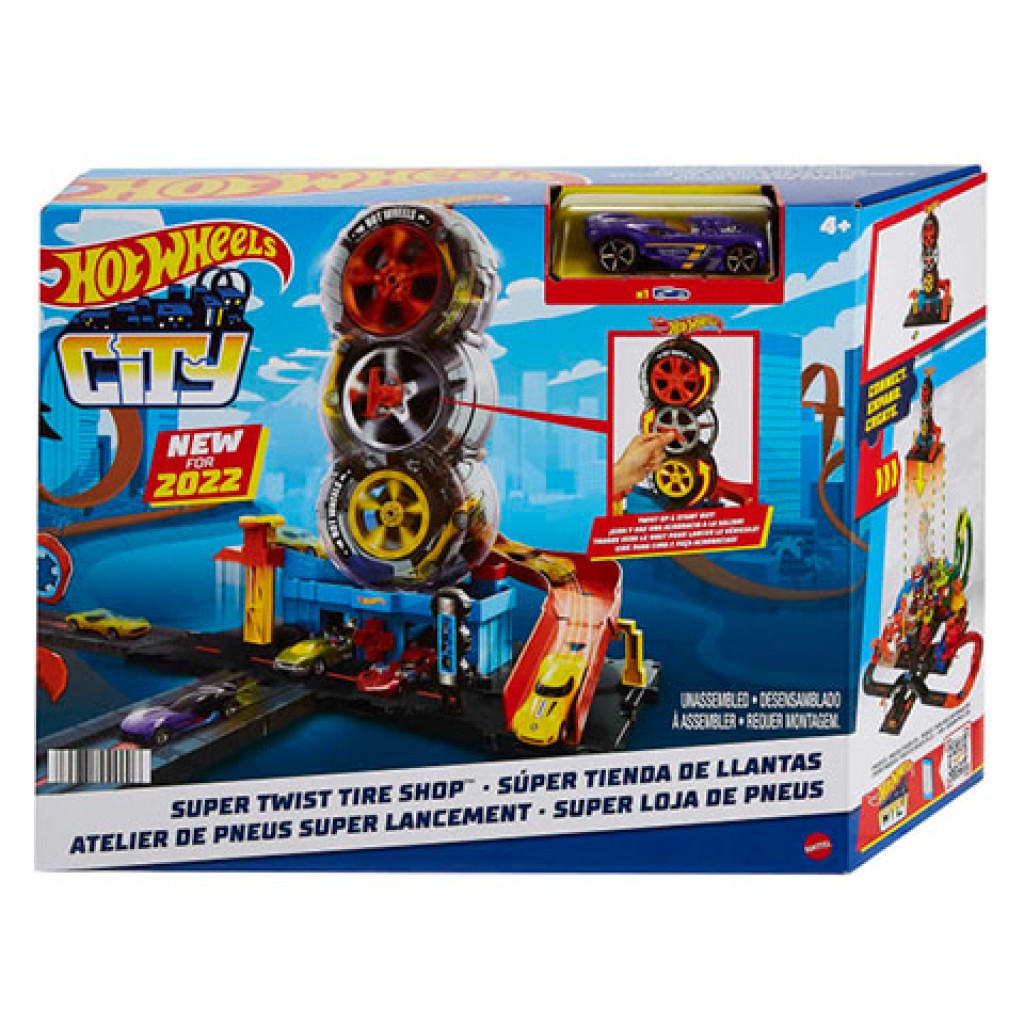 imagen de Hot Wheels: Taller de neumáticos de tres ruedas - Mattel 1