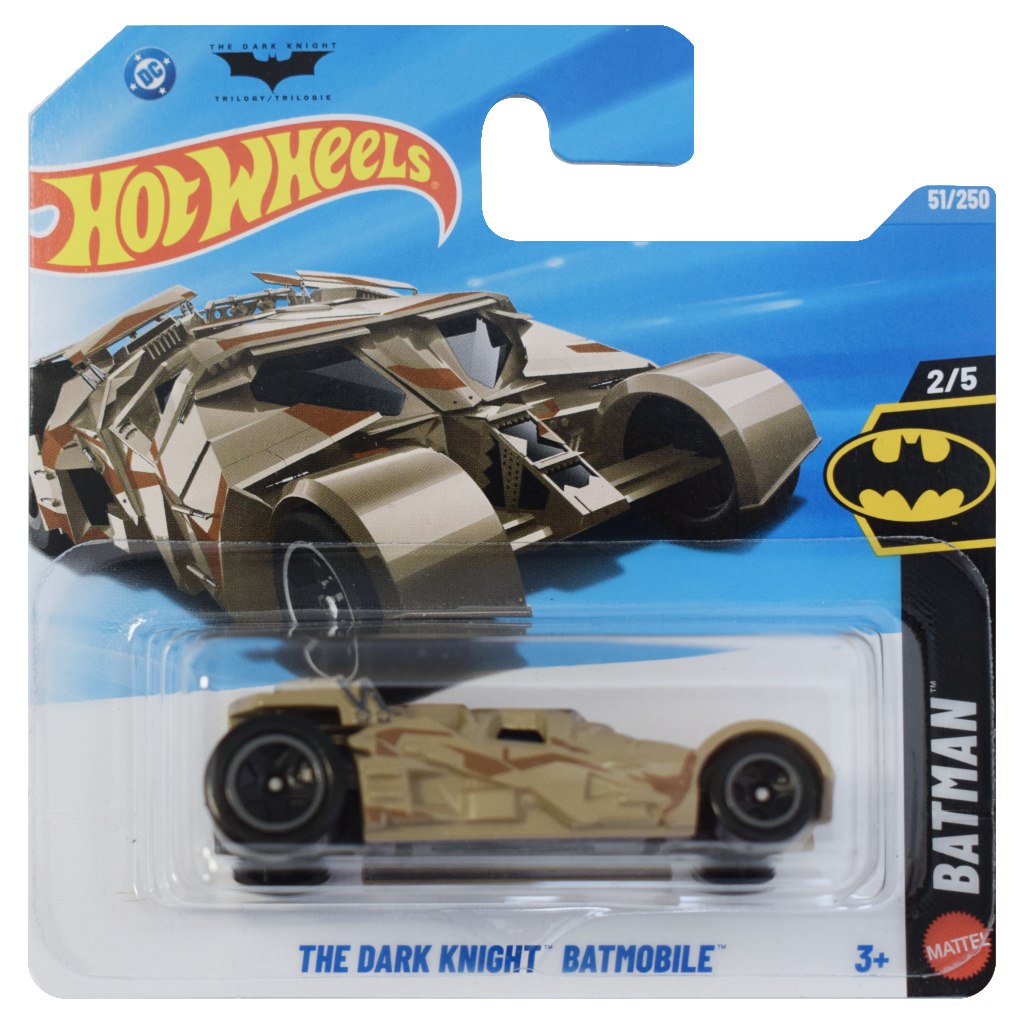 imagen de Hot Wheels: The Dark Knight Batmobile coche pequeño marrón 1/64 - Mattel 1