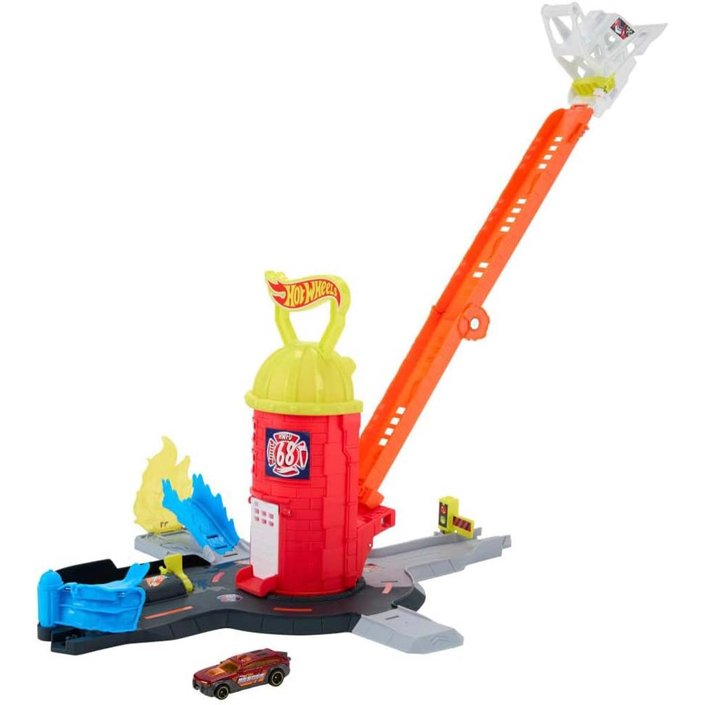 imagen de Hot Wheels: Torre de bomberos set de pista - Mattel 2