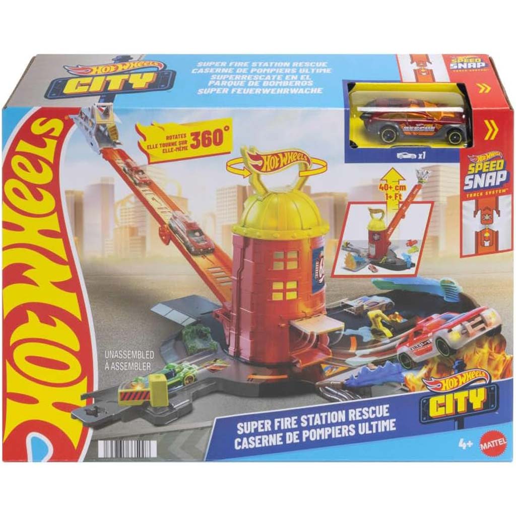 imagen de Hot Wheels: Torre de bomberos set de pista - Mattel 1