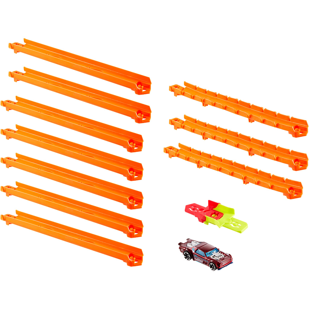 imagen de Hot Wheels Track Creator: Conjunto de pista recta - Mattel 2