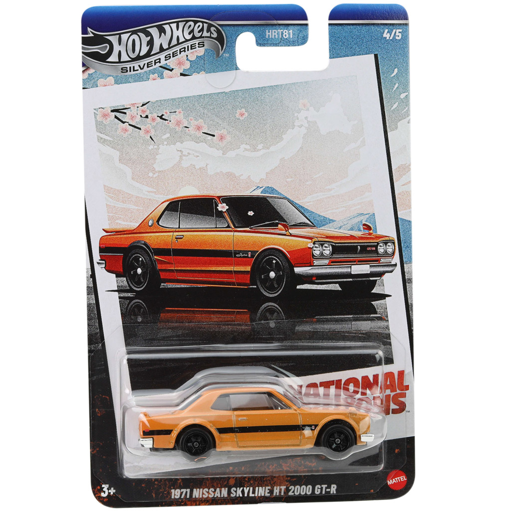 imagen de Hot Wheels: Vintage 1971 Nissan Skyline HT 2000 GT-R coche de juguete 1/64 – Mattel 1