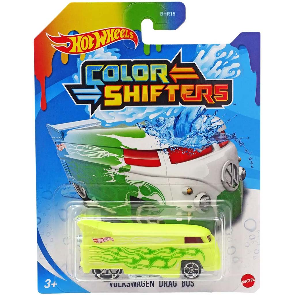 imagen de Hot Wheels: VW Drag Bus coche pequeño de cambio de color 1/64 - Mattel 1