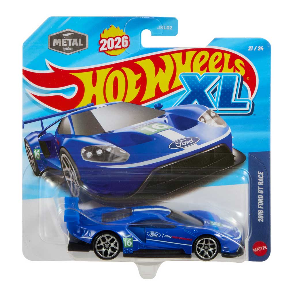 imagen de Hot Wheels XL: 2016 Ford GT Race cochecito 1/43 - Mattel 1