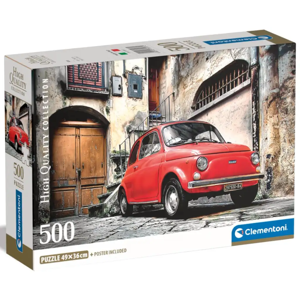 imagen de HQC Fiat 500 rompecabezas de 500 piezas - Clementoni 1