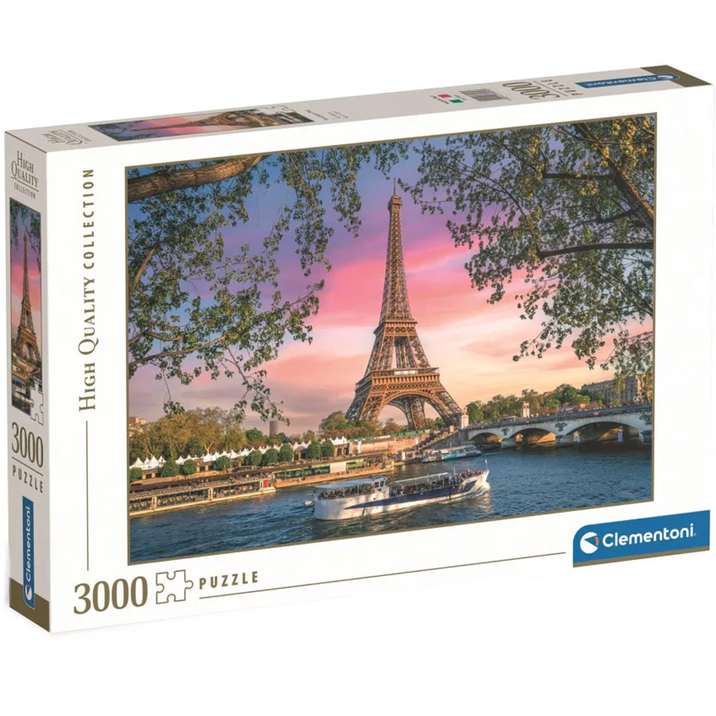 imagen de HQC Torre Eiffel, puzzle de 3000 piezas de París - Clementoni 1