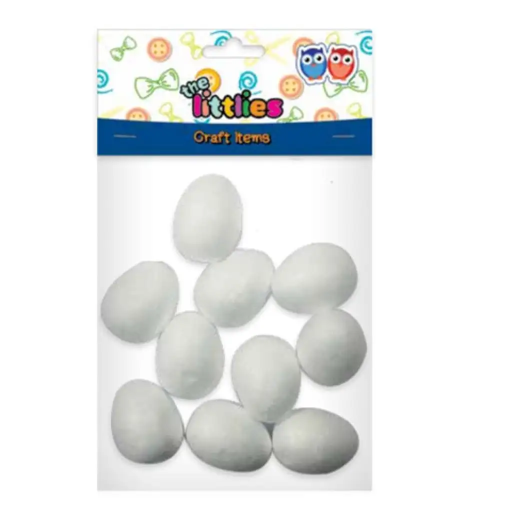 imagen de Huevos de poliestireno decorables 60mm 50ud 1
