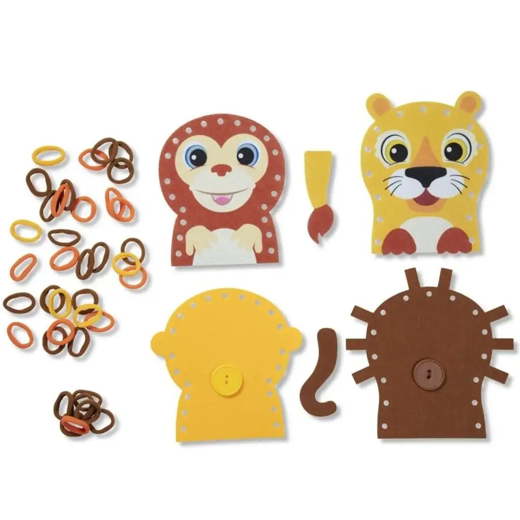 imagen de ¡Hurkold! Set de juego creativo de marionetas de animales salvajes - Melissa & Doug 5