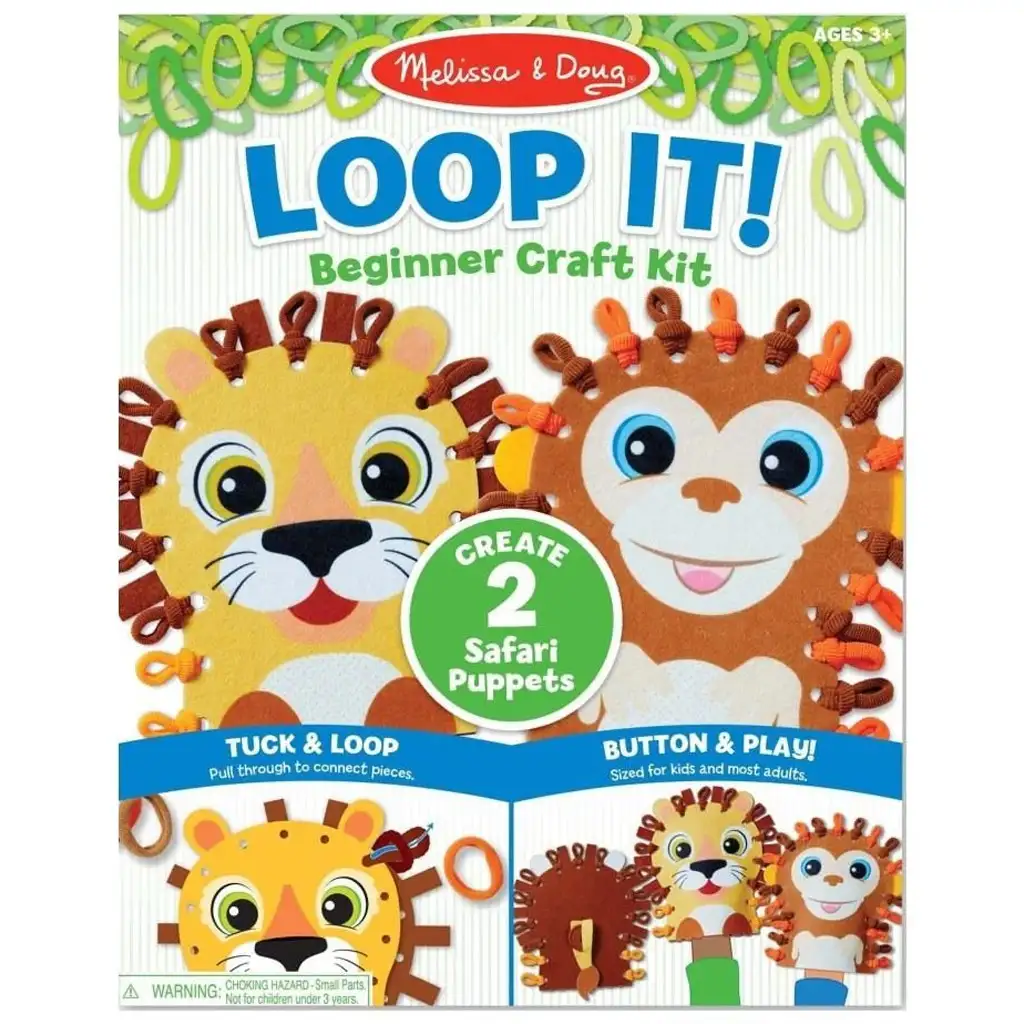 imagen de ¡Hurkold! Set de juego creativo de marionetas de animales salvajes - Melissa & Doug 1