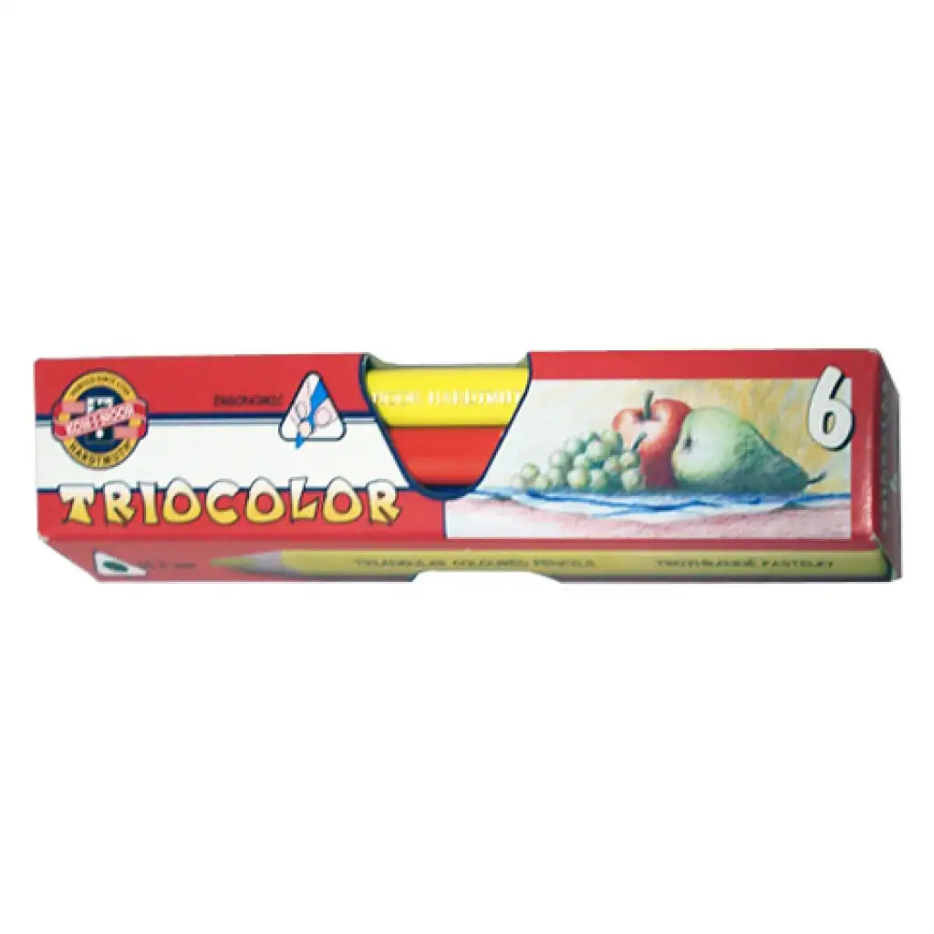 imagen de ICO: 3151 Lápiz de colores tricolor de 6 unidades - Koh-I-Noor 1