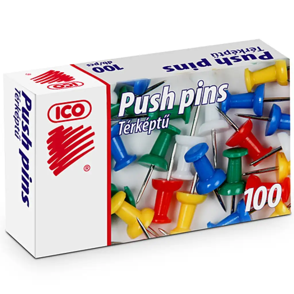 imagen de ICO: Alfileres de colores 100ud 1