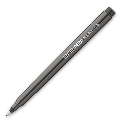 imagen de ICO: Bolígrafo de tinta marcador negro 0,5mm 1
