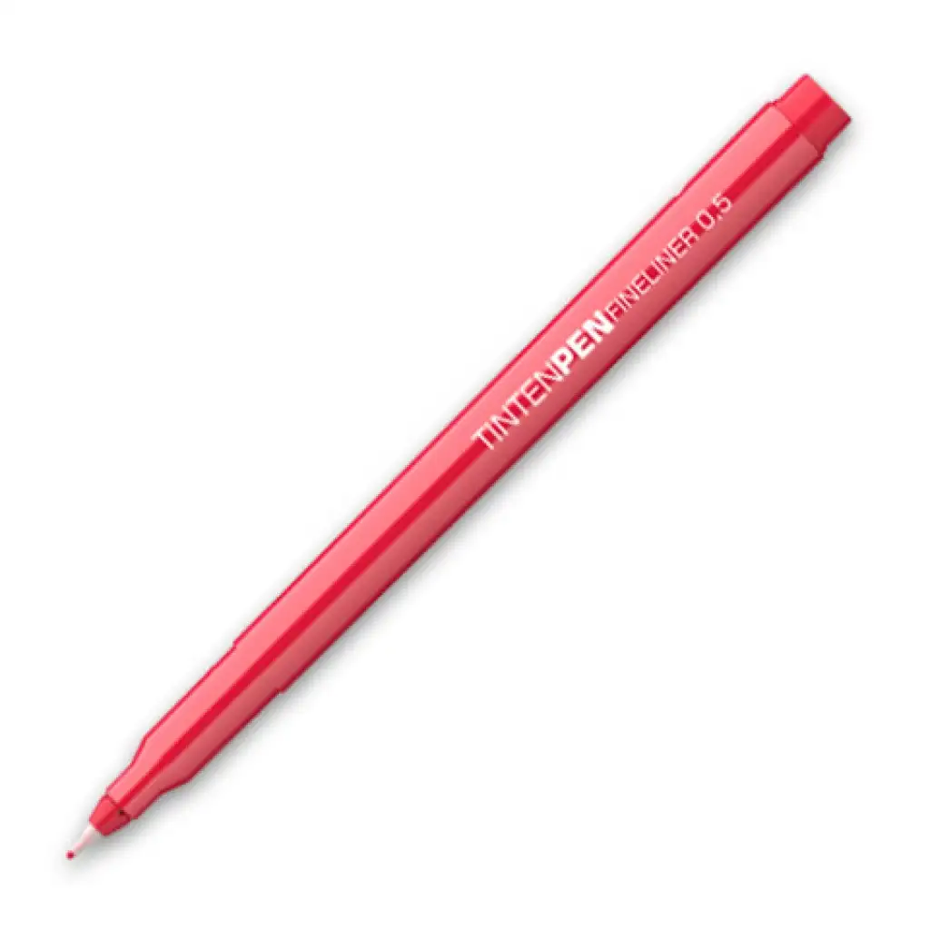 imagen de ICO: Bolígrafo de tinta marcador rojo 0,5mm 1