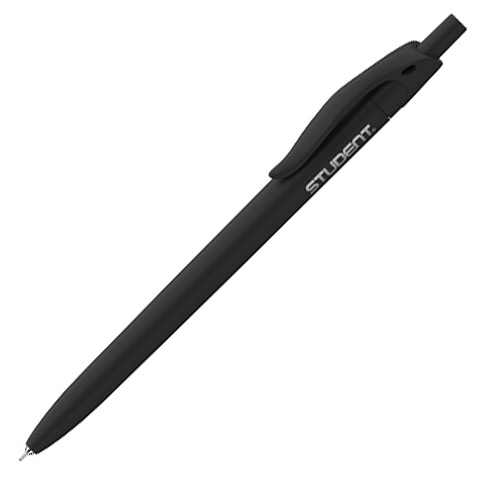 imagen de ICO: Bolígrafo estudiante negro de 0,7 mm con tinta azul 1