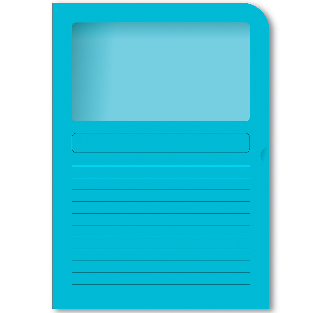 imagen de ICO: Carpeta de documentos premium en color azul A/4 1