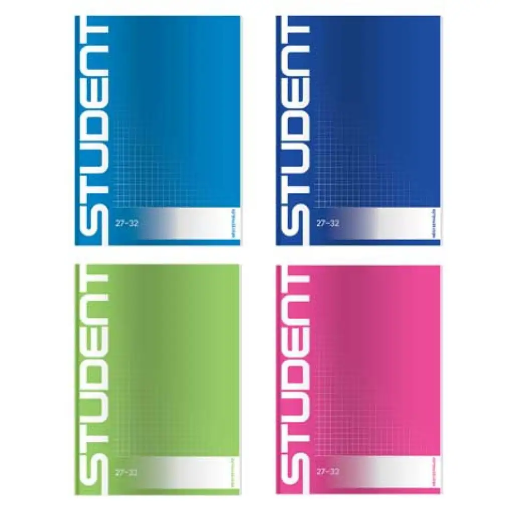 imagen de Ico: Cuaderno a cuadros Student A/5 en varios colores 1