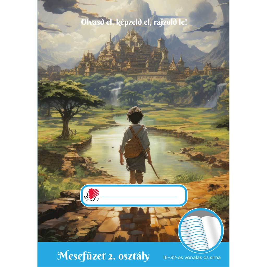 imagen de ICO: Cuaderno de cuentos para niños de 2º grado A/5 con líneas 16-32 1