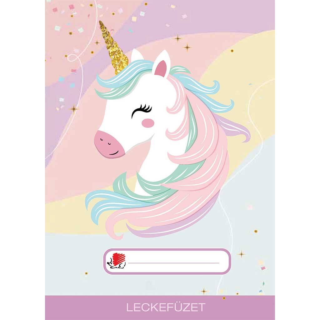 imagen de ICO: Cuaderno de ejercicios con diseño de unicornio A/5 1