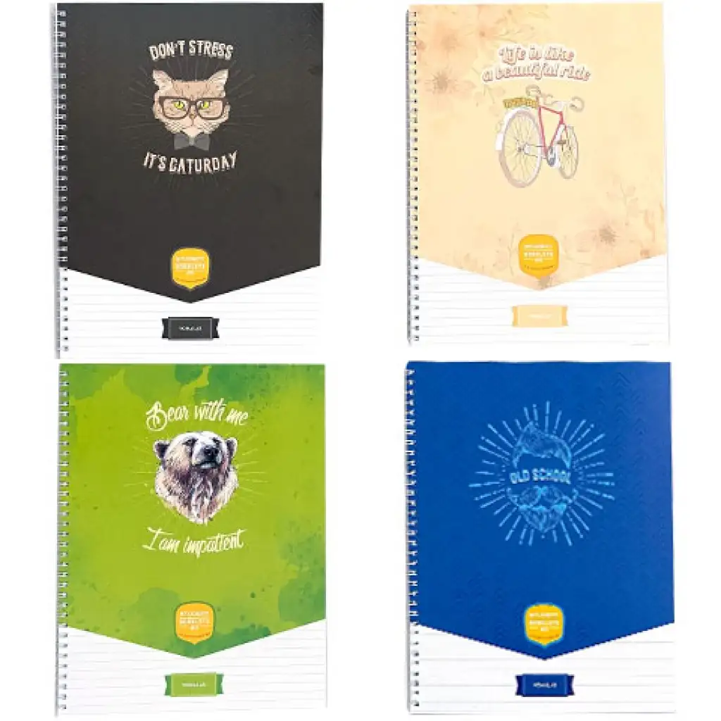 imagen de ICO: Cuaderno de espiral con líneas A/4 de 70 hojas 1