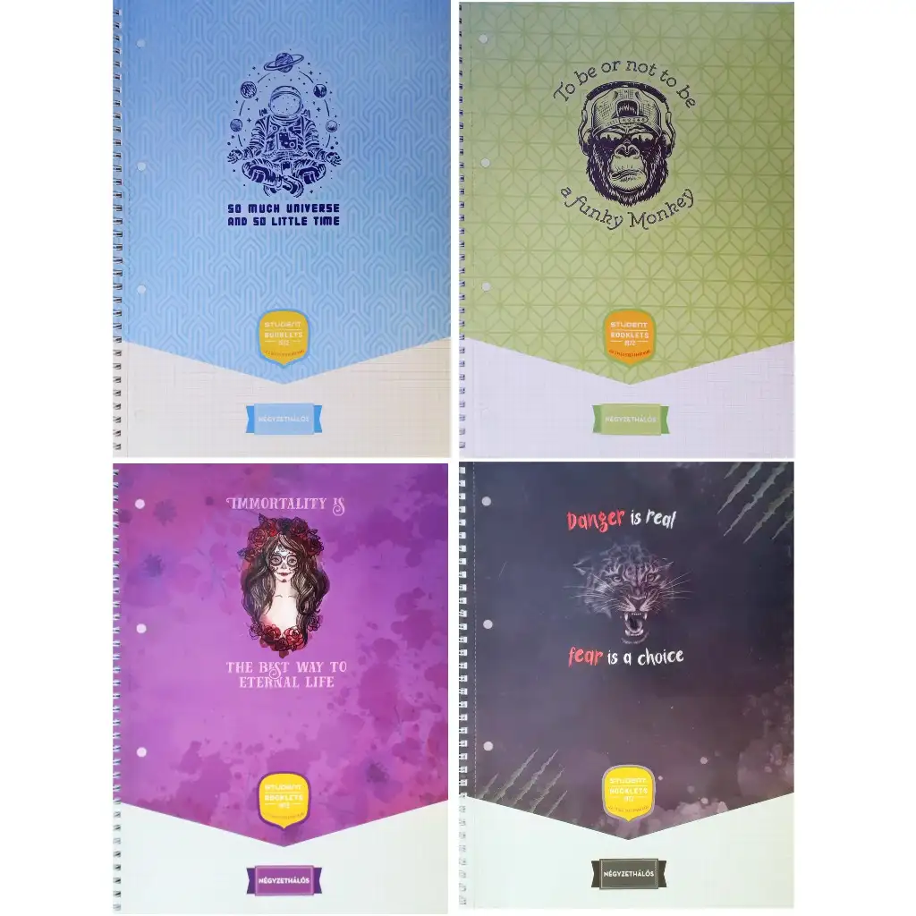 imagen de ICO: Cuaderno espiral a cuadros A/4 de 70 hojas 1