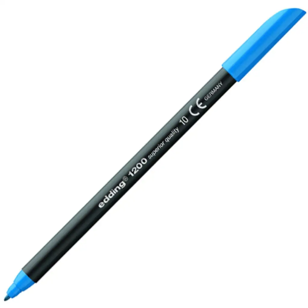 imagen de ICO: Edding 1200 rotulador de fibra azul claro 1