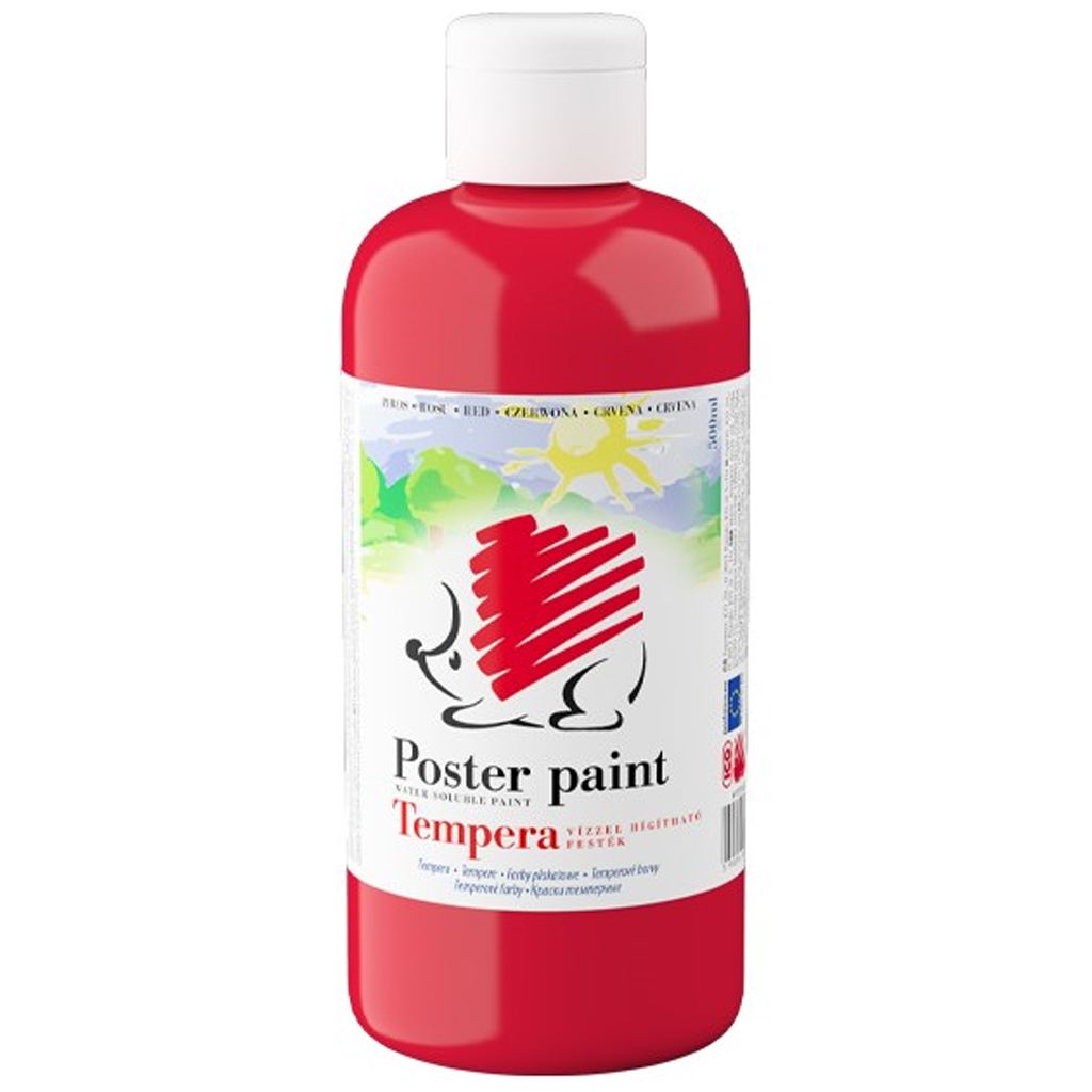 imagen de ICO: Erizo témpera color rojo 500ml 1