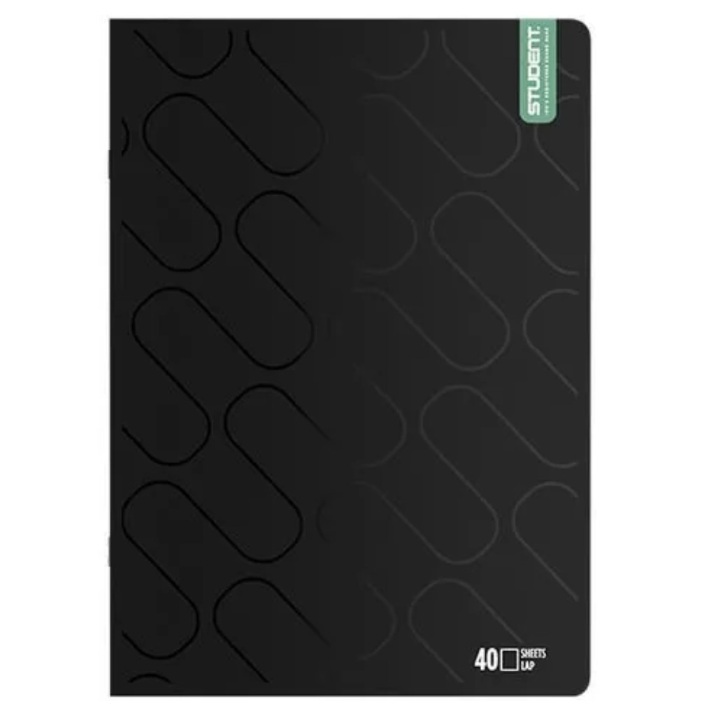imagen de ICO: Estudiante Prémium Negro Cuaderno A/4 Liso 40 Hojas 1
