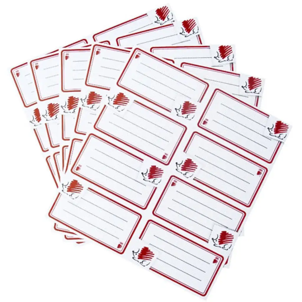 imagen de ICO: ETIQUETA DE CUADERNO HEDGEHOG 40ud 1