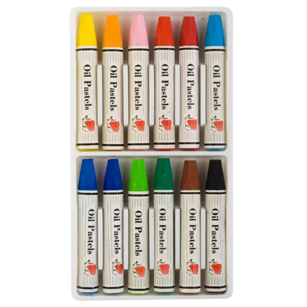imagen de ICO: HEDGEHOG Crayones de aceite 12 unidades 1