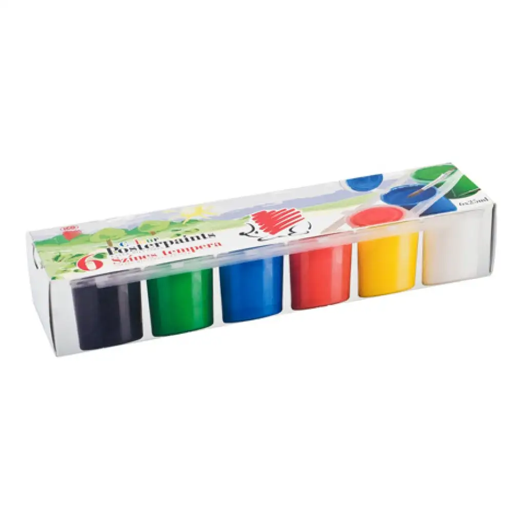 imagen de ICO: HEDGEHOG tempera en tarro 6x25ml 1