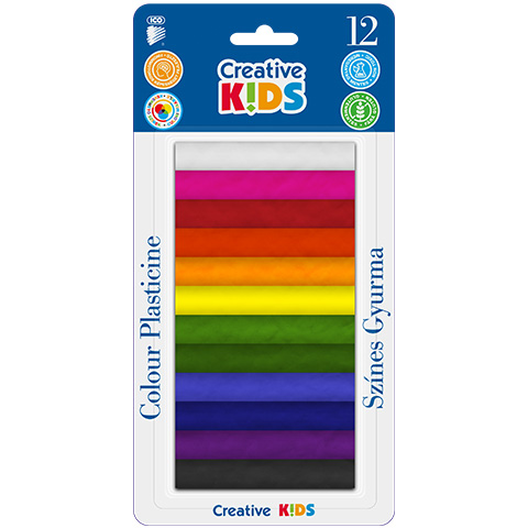 imagen de ICO: Kids creativos plastilina de colores 12 piezas 165g 1